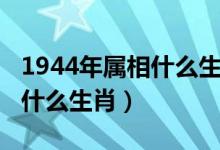 1944年屬相什么生肖（1944年出生什么命屬什么生肖）
