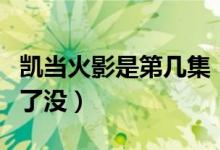 凱當火影是第幾集（火影夜凱動漫是第幾集出了沒）