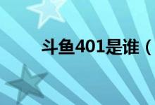 斗魚(yú)401是誰(shuí)（斗魚(yú)401是什么梗）