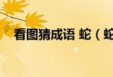 看圖猜成語 蛇(蛇成語瘋狂看圖猜成語)