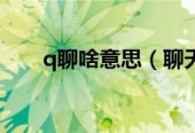 q聊啥意思（聊天說qvq是什么意思）