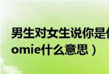 男生對(duì)女生說(shuō)你是他的homie（女生叫男生homie什么意思）