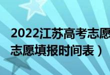 2022江蘇高考志愿填報(bào)指南（2022江蘇高考志愿填報(bào)時(shí)間表）