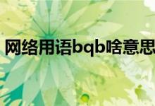 網(wǎng)絡(luò)用語(yǔ)bqb啥意思（rbq啥意思 網(wǎng)絡(luò)用語(yǔ)）