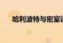哈利波特與密室讀后感（讀后感講解）