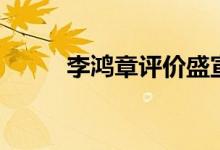 李鴻章評(píng)價(jià)盛宣懷（李鴻章評(píng)價(jià)）