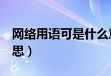 網(wǎng)絡(luò)用語可是什么意思（網(wǎng)絡(luò)用語k是什么意思）