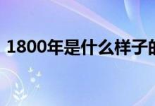 1800年是什么樣子的（1800年是什么朝代）