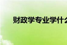 財(cái)政學(xué)專業(yè)學(xué)什么（就業(yè)方向有哪些）