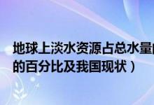 地球上淡水資源占總水量的多少(地球上淡水資源占總水量的百分比及我國現(xiàn)狀)