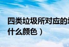 四類垃圾所對應(yīng)的垃圾桶顏色（4類垃圾桶是什么顏色）