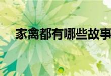 家禽都有哪些故事（家禽都有哪些動(dòng)物）