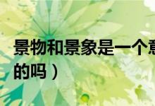 景物和景象是一個(gè)意思嗎（景象和景像是一樣的嗎）