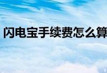 閃電寶手續(xù)費怎么算法（閃電寶手續(xù)費多少）