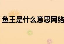 魚王是什么意思網(wǎng)絡(luò)用語(yǔ)（魚王是什么意思）