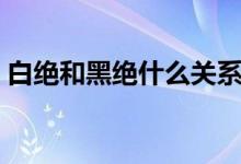 白絕和黑絕什么關(guān)系（白絕和黑絕什么關(guān)系）