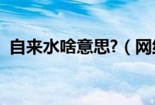 自來水啥意思?（網(wǎng)絡語自來水是什么意思）