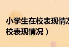 小學生在校表現(xiàn)情況怎么寫（怎么寫小學生在校表現(xiàn)情況）