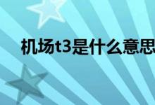 機場t3是什么意思（機場t3是什么意思）