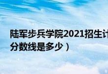 陸軍步兵學(xué)院2021招生計(jì)劃（2021陸軍步兵學(xué)院各省錄取分?jǐn)?shù)線是多少）