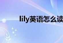 lily英語(yǔ)怎么讀（lily英語(yǔ)如何讀）