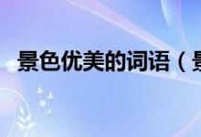 景色優(yōu)美的詞語（景色優(yōu)美的詞語有哪些）