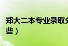 鄭大二本專業(yè)錄取分?jǐn)?shù)線（鄭大二本專業(yè)有哪些）