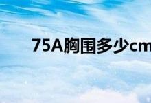 75A胸圍多少cm（75a胸圍多少cm）