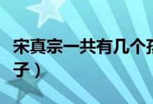 宋真宗一共有幾個孩子（宋真宗一共有幾個兒子）