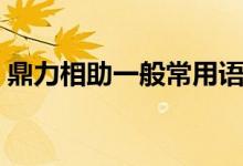 鼎力相助一般常用語（鼎力相助一般常用于）