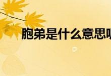 胞弟是什么意思呢（胞弟是什么關系）