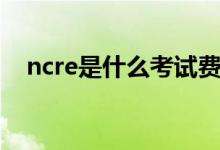 ncre是什么考試費(fèi)用（ncre是什么考試）