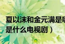 夏以沫和金元滿是哪部電視?。ń鹪獫M夏以沫是什么電視?。?class=