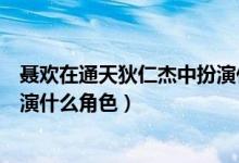 聶歡在通天狄仁杰中扮演什么角色（聶歡在通天狄仁杰中扮演什么角色）