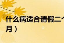 什么病適合請(qǐng)假二個(gè)月（什么病適合請(qǐng)假三個(gè)月）