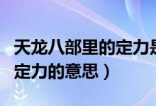 天龍八部里的定力是什么意思（天龍八部里的定力的意思）
