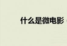 什么是微電影（什么是微水洗車）