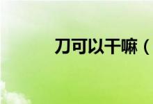 刀可以干嘛（可刀是什么東西）