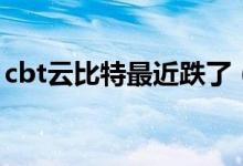 cbt云比特最近跌了（cbt云比特真的暴利嗎）