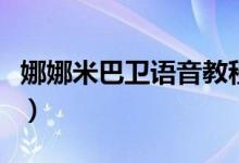 娜娜米巴衛(wèi)語音教程男版（娜娜米巴衛(wèi)是什么）