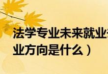 法學(xué)專業(yè)未來就業(yè)去向（2021法學(xué)專業(yè)的就業(yè)方向是什么）