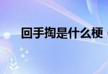 回手掏是什么梗(回手掏是什么意思)