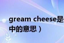 gream cheese是什么意思（gream化妝品中的意思）