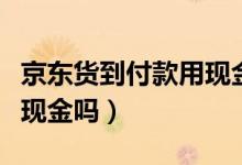 京東貨到付款用現(xiàn)金行嗎（京東貨到付款可以現(xiàn)金嗎）