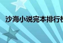 沙海小說完本排行榜（沙海小說完結(jié)了嗎）