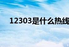 12303是什么熱線（12303是什么部門）