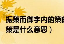 振策而御宇內的策的意思（振長策而御宇內的策是什么意思）