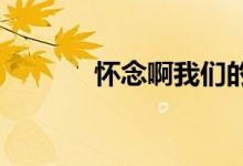 懷念啊我們的青春啊是什么歌