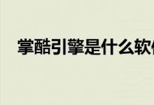 掌酷引擎是什么軟件?（掌酷引擎是什么）