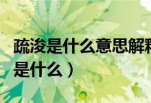 疏浚是什么意思解釋（疏浚和疏通的含義分別是什么）